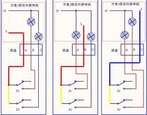 双联开关接线图从哪里可以查询到