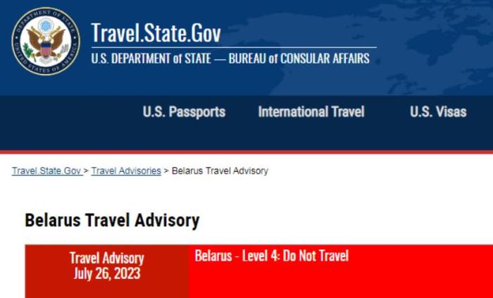 美国敦促公民尽快离开白俄罗斯 美国敦促公民尽快离开白俄罗斯的原因